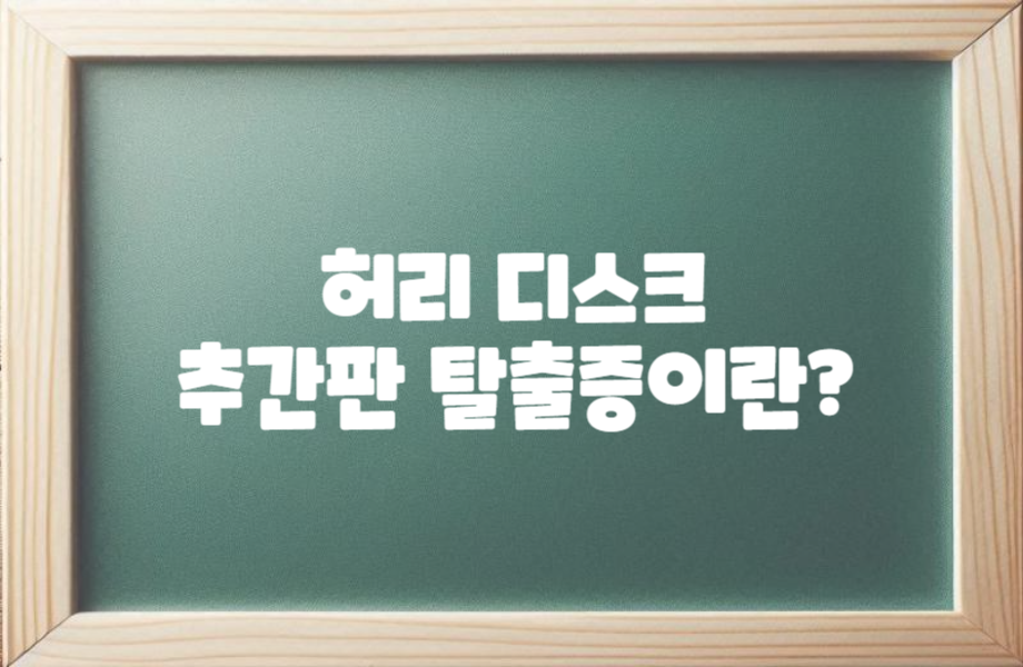 허리 디스크 추간판 탈출증이란? 1 허리디스크추간판탈출증이란 썸네일