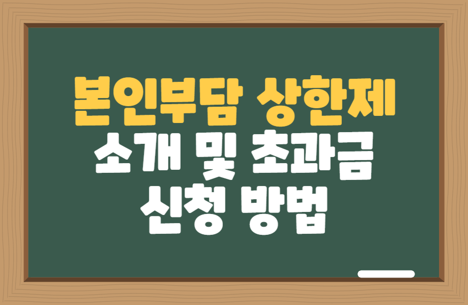 본인부담상한제 소개 및 초과금 신청방법 1 본인부담상한제 소개 미 초과금 신청방법 썸네일