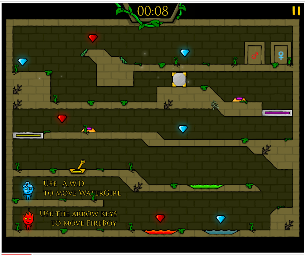 물불게임 링크 (2인용 플래시 게임) 2 물불게임게임시작 사진